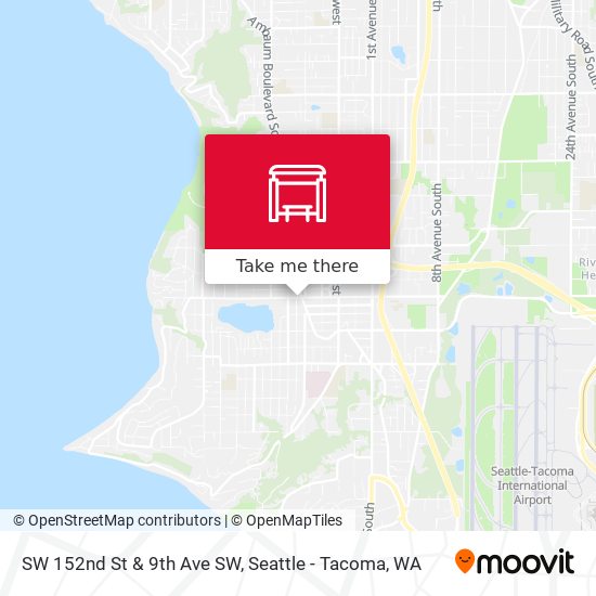 SW 152nd St & 9th Ave SW map