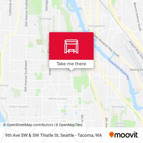 9th Ave SW & SW Thistle St map