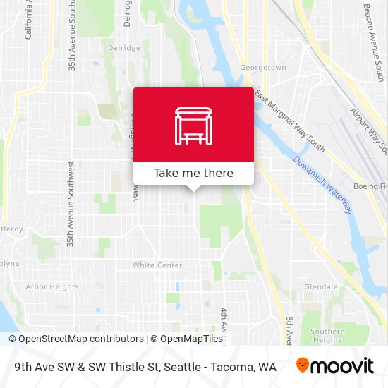 9th Ave SW & SW Thistle St map