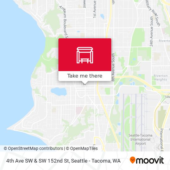 4th Ave SW & SW 152nd St map