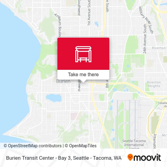 Mapa de Burien Transit Center - Bay 3