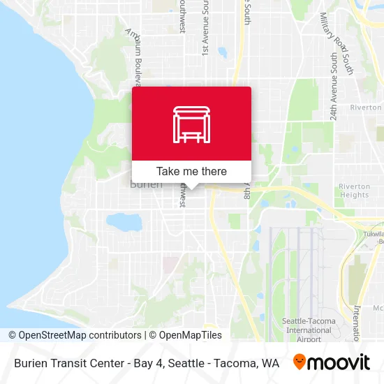 Mapa de Burien Transit Center - Bay 4