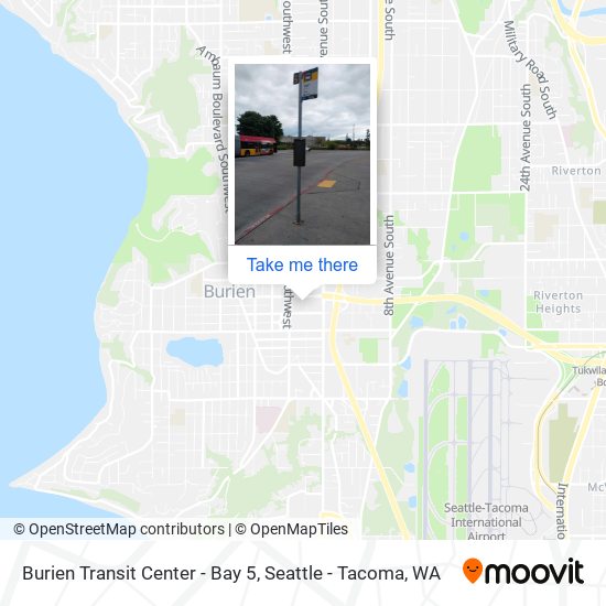 Mapa de Burien Transit Center - Bay 5