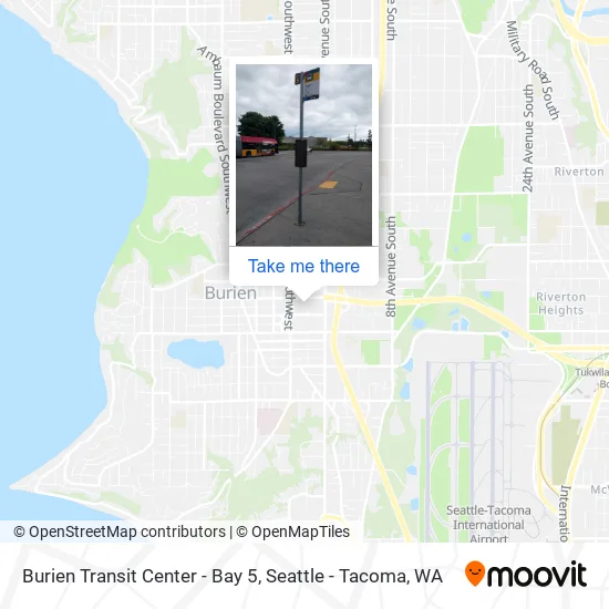 Mapa de Burien Transit Center - Bay 5