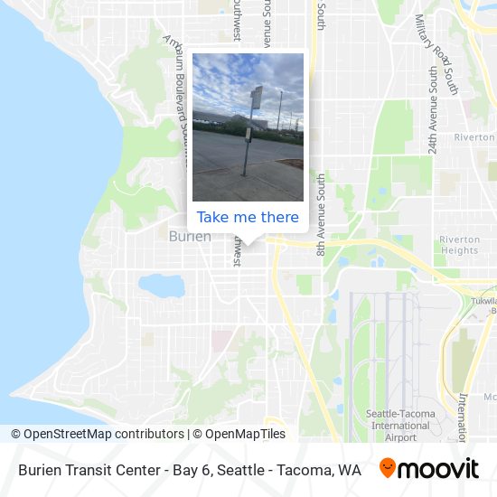 Mapa de Burien Transit Center - Bay 6