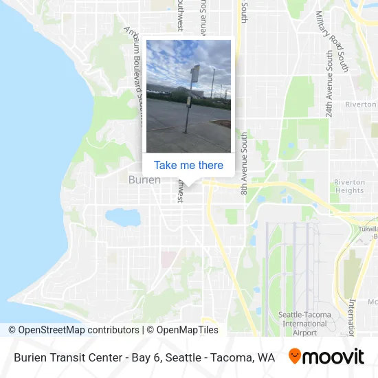 Mapa de Burien Transit Center - Bay 6