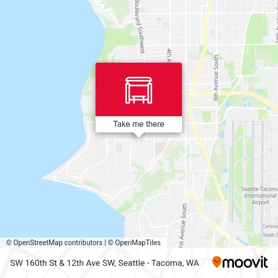 Mapa de SW 160th St & 12th Ave SW