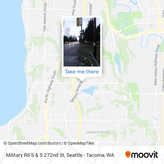 Military Rd S & S 272nd St map