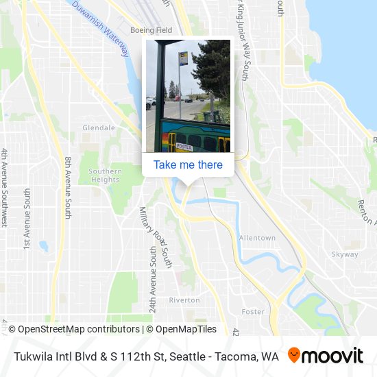 Tukwila Intl Blvd & S 112th St map