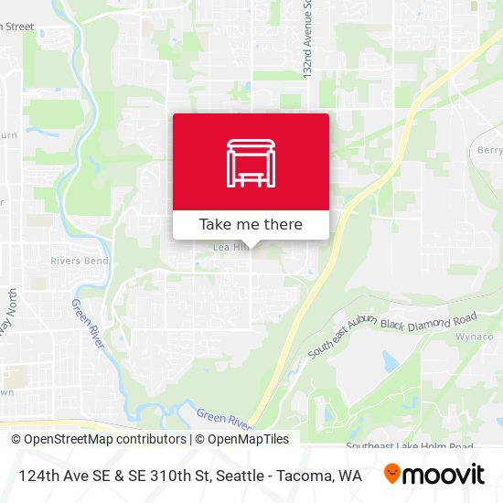 124th Ave SE & SE 310th St map