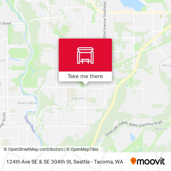 124th Ave SE & SE 304th St map