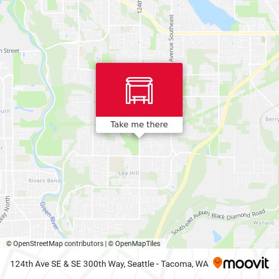 124th Ave SE & SE 300th Way map