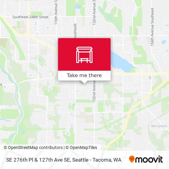 SE 276th Pl & 127th Ave SE map