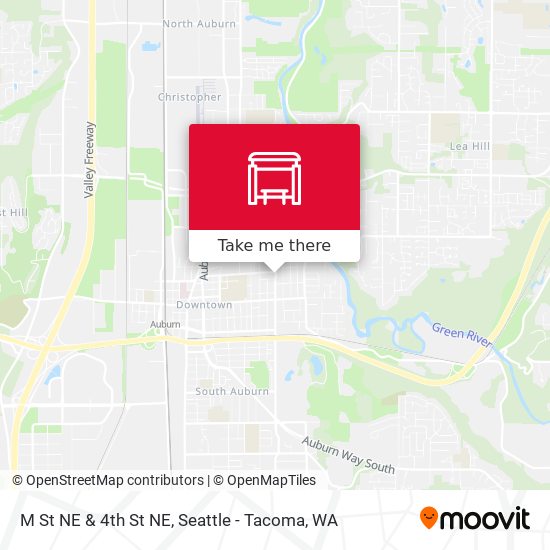 M St NE & 4th St NE map