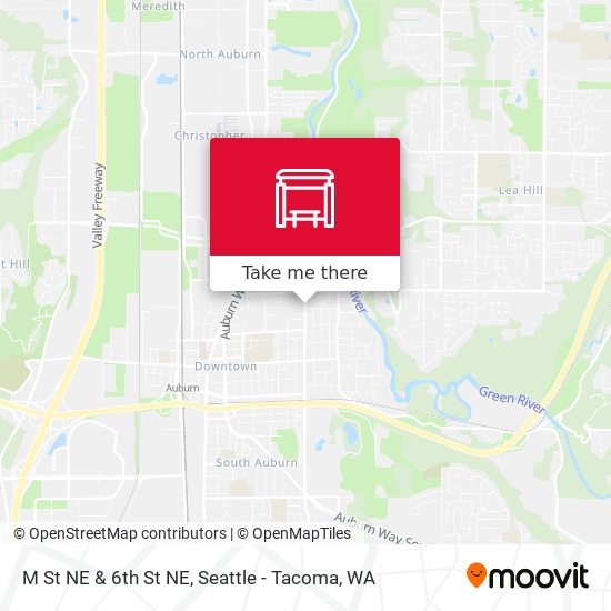 M St NE & 6th St NE map
