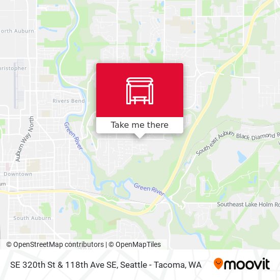 SE 320th St & 118th Ave SE map