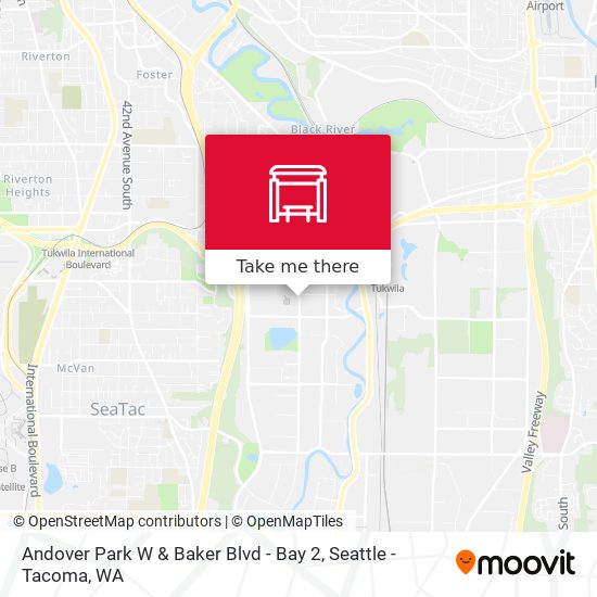 Andover Park W & Baker Blvd - Bay 2 map