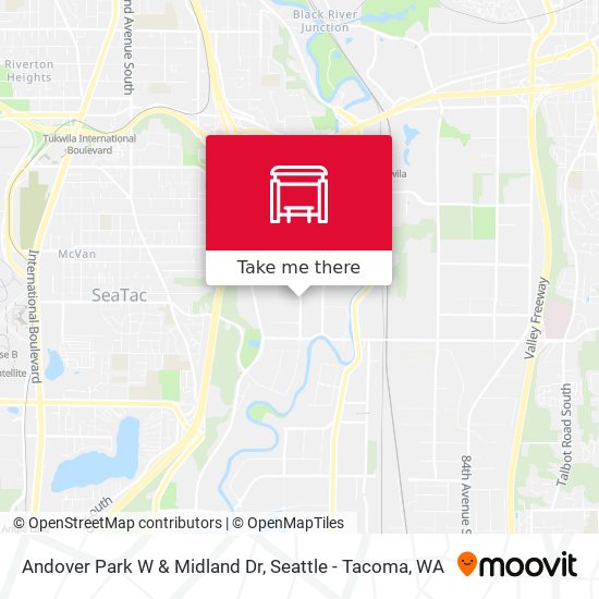 Mapa de Andover Park W & Midland Dr