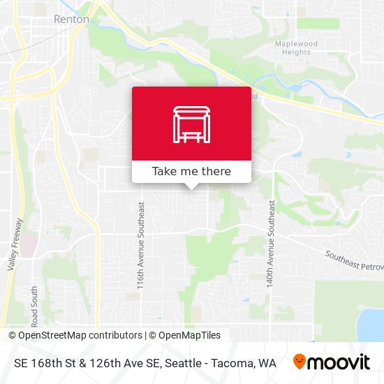 SE 168th St & 126th Ave SE map