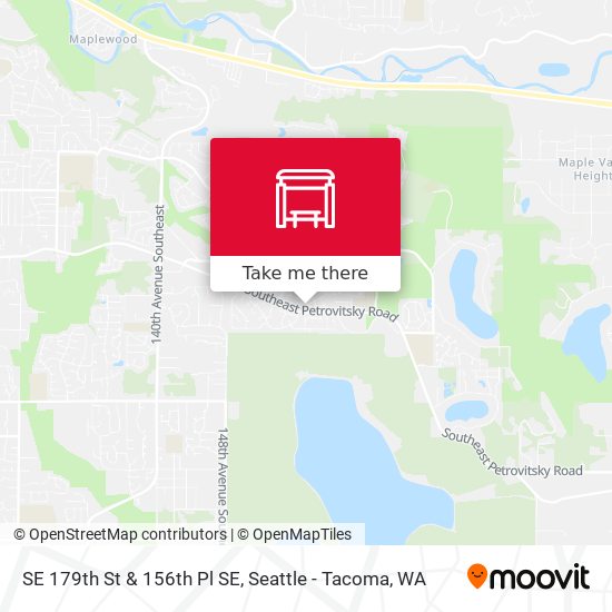 SE 179th St & 156th Pl SE map