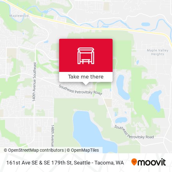 161st Ave SE & SE 179th St map