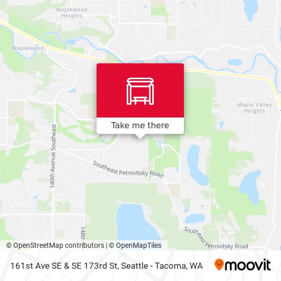 161st Ave SE & SE 173rd St map