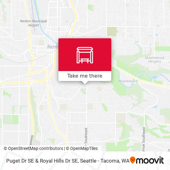 Puget Dr SE & Royal Hills Dr SE map