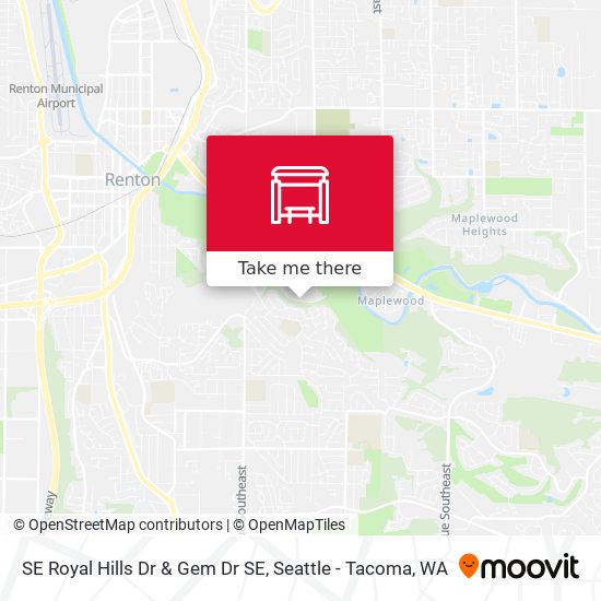 SE Royal Hills Dr & Gem Dr SE map