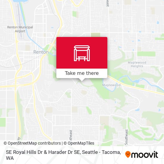 SE Royal Hills Dr & Harader Dr SE map