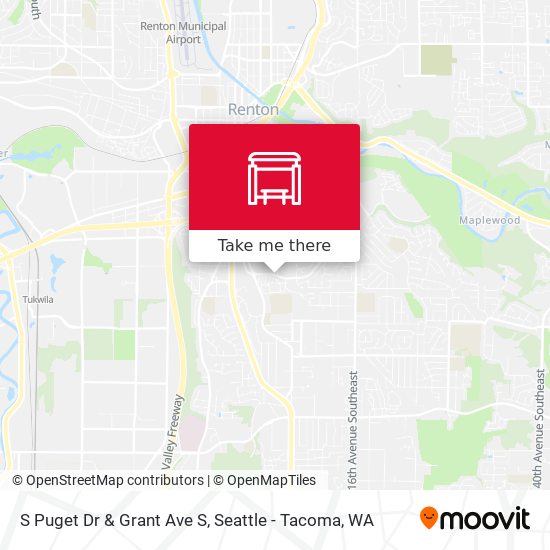 Mapa de S Puget Dr & Grant Ave S