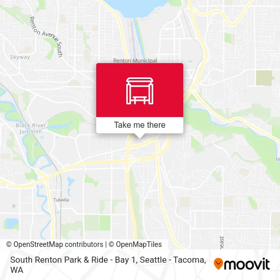 South Renton Park & Ride - Bay 1 map