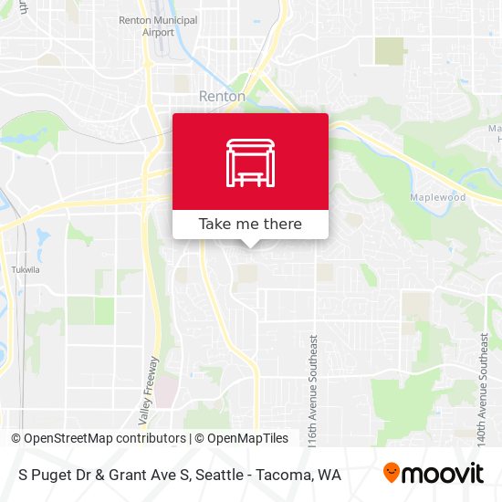 S Puget Dr & Grant Ave S map