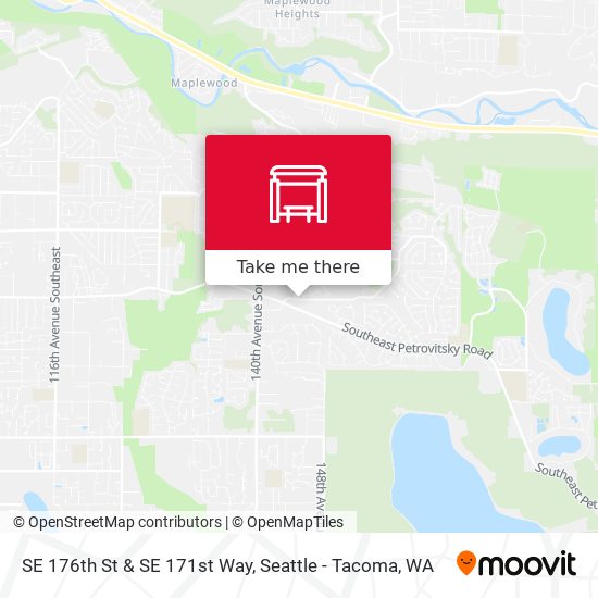 SE 176th St & SE 171st Way map