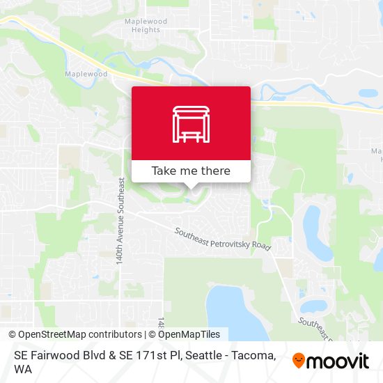 Mapa de SE Fairwood Blvd & SE 171st Pl