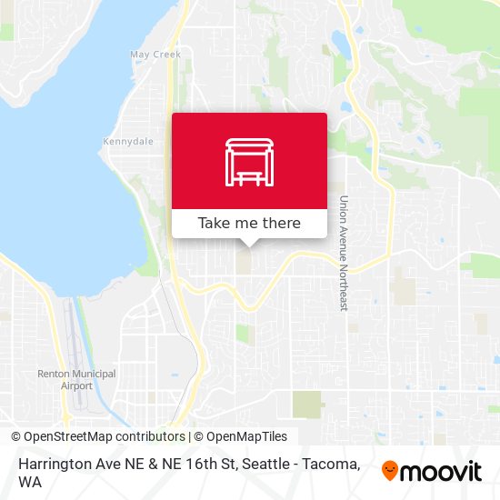 Harrington Ave NE & NE 16th St map