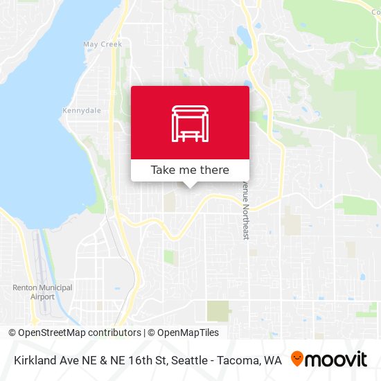 Kirkland Ave NE & NE 16th St map