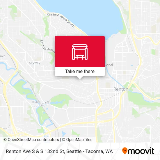 Renton Ave S & S 132nd St map