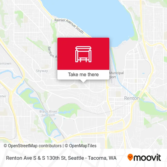 Renton Ave S & S 130th St map