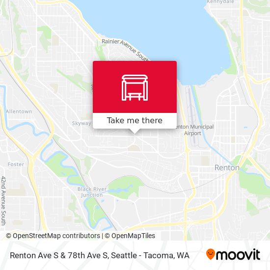 Renton Ave S & 78th Ave S map