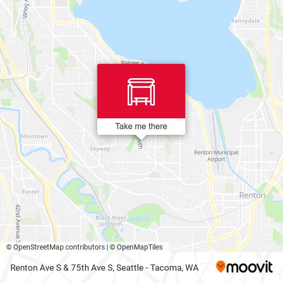 Renton Ave S & 75th Ave S map