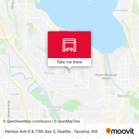Renton Ave S & 75th Ave S map