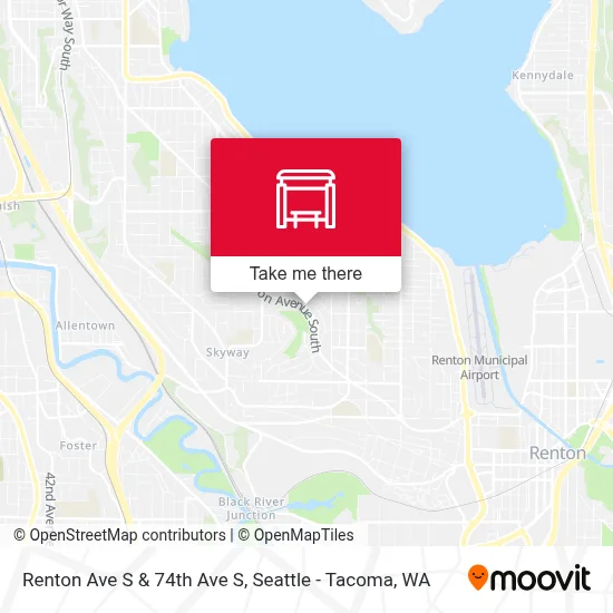Renton Ave S & 74th Ave S map