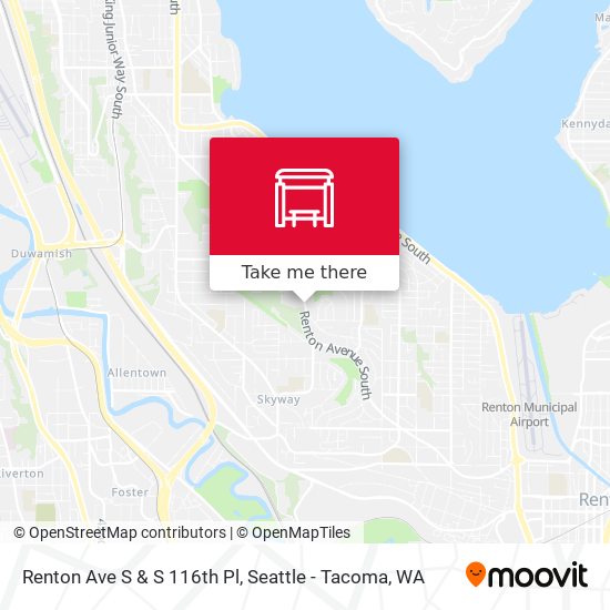 Mapa de Renton Ave S & S 116th Pl