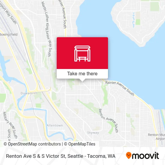 Renton Ave S & S Victor St map