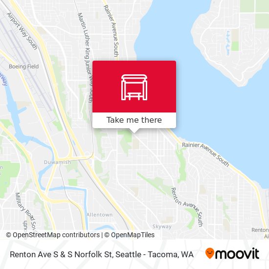 Renton Ave S & S Norfolk St map