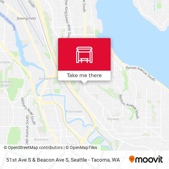 Mapa de 51st Ave S & Beacon Ave S