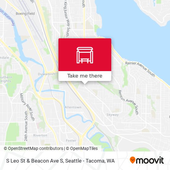 S Leo St & Beacon Ave S map