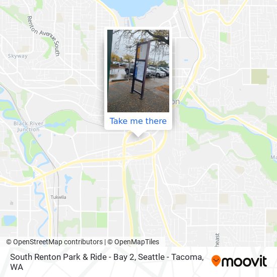 South Renton Park & Ride - Bay 2 map