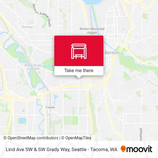 Lind Ave SW & SW Grady Way map