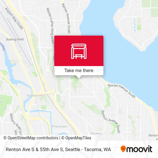 Renton Ave S & 55th Ave S map